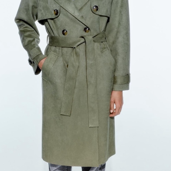 🆕 2024 ZARA FAUX SUEDE TOPCOAT - Picture 4 of 9